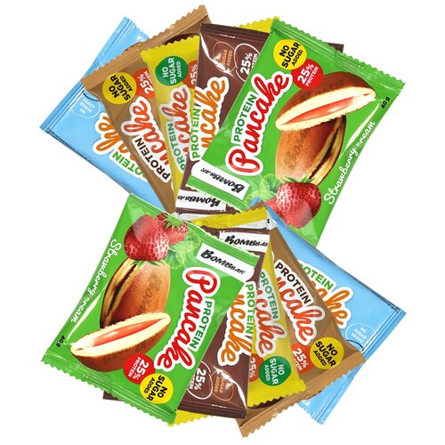 Protein Pancake, микс всех вкусов, 10шт по 40г