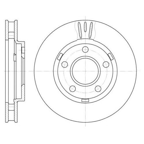 фото Тормозной диск roadhouse 6581.10 для chevrolet trans sport; opel sintra road house