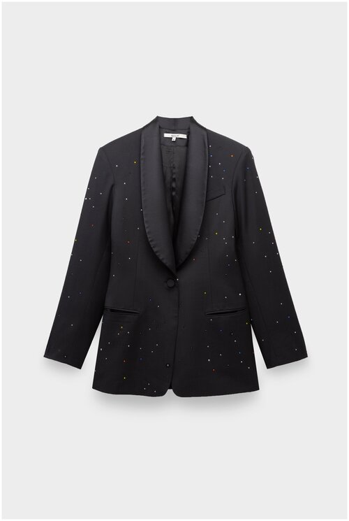 Пиджак MANURI, средней длины, размер 44, черный