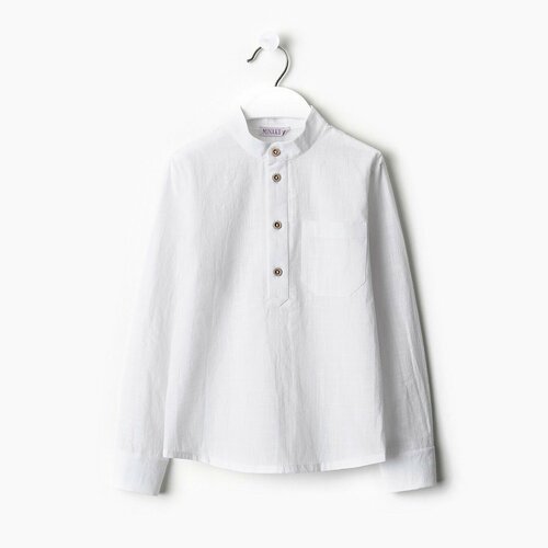 Школьная рубашка Minaku, размер 98, белый