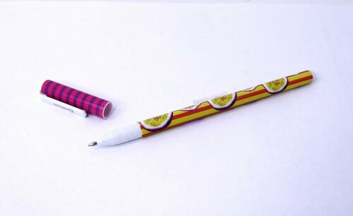 Ручка детская шариковая 0,7мм (цветной корпус) Маракуйя синяя (56823) (48 шт.)