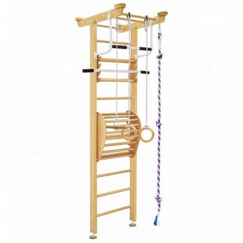 Шведская стенка для взрослых и детей Catrina Цвет: Лак прозрачный Цвет металла: Серебряный