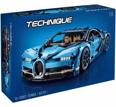 Конструктор лего-совместимый Lepin 7802 "Blue Bugatti" 4024 детали подарок сыну, внуку, племяннику, ребёнку, мальчику