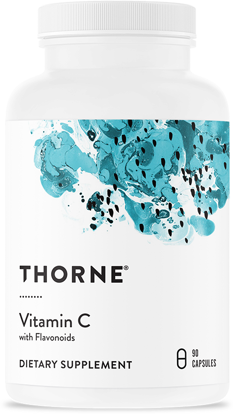 Витамин С с флавоноидами, Vitamin C with Flavonoids, Thorne Research, 90 капсул