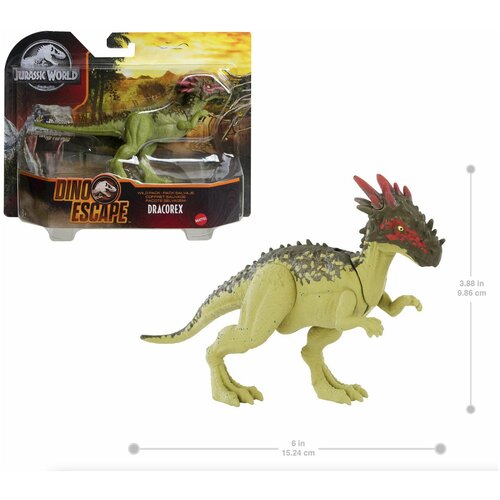Фигурка динозавра дракорекс Дикая стая Jurassic World DRACOREX Dino Escape Wild Pack HBY71 фигурка jurassic world дикая стая зуницератопс gwd00