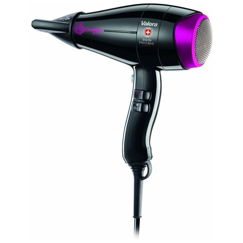 Фен Valera ColorPro Light 3000 2100 Вт 2 насадки черныйрозовый 1404900₽
