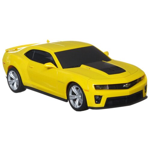 Машинка Welly Chevrolet Camaro ZL1 (84017), 1:24, 18 см, желтый модель машины gt racing chevrolet camaro zl1 2017 1 24 motormax 79510