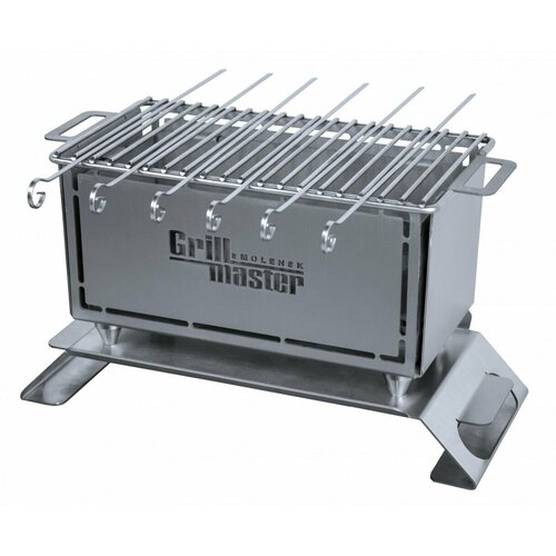 гель для розжига grill master 0 5л Мангал настольный угольный для вегетарианцев HOT GRILL GM300 GRILL MASTER