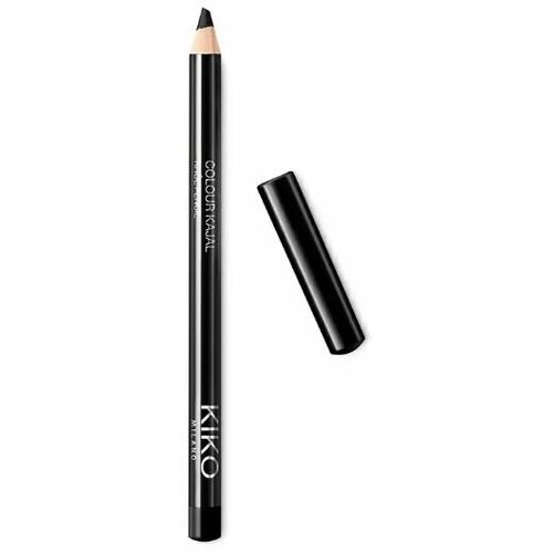 KIKO MILANO Карандаш-каял для нанесения на внутренний контур века Colour Kajal (01 Black) цветной карандаш для внутреннего и внешнего века kiko milano smart colour eyepencil 1 12 мл