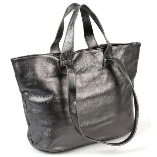 Женская кожаная сумка шоппер 8080 Грей (111623)