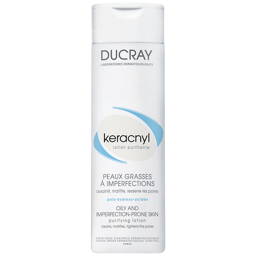 Ducray Keracnyl Очищающий лосьон Lotion purifiante, 200 мл очищающий лосьон ducray keracnyl
