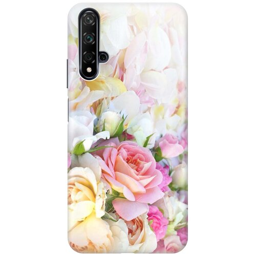 фото Re:pa накладка transparent для huawei nova 5 с принтом "нежные розы"