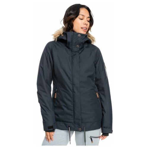фото Сноубордическая куртка roxy meade, цвет черный, размер s