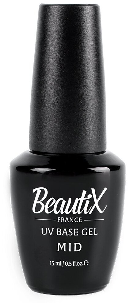 Beautix Базовое покрытие UV Base Gel MID, прозрачный, 15 мл