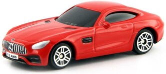 Машинка металлическая Uni-Fortune RMZ City 1:64 Mercedes-Benz GT S AMG 2018 (цвет красный)