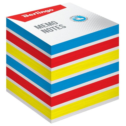 Стикеры (самоклеящийся блок) Berlingo Rainbow, 80x80мм, 4 цвета, 800 листов (LNn_01339)