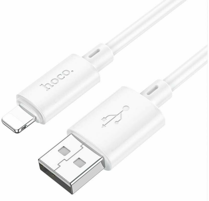 Кабель Hoco X88 Gratified USB - Lightning 1м белый