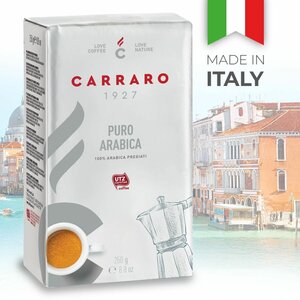 Кофе молотый Carraro Arabica 100% 250 г