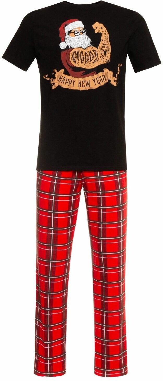Пижама Kaftan, футболка, брюки, размер 56, красный - фотография № 7
