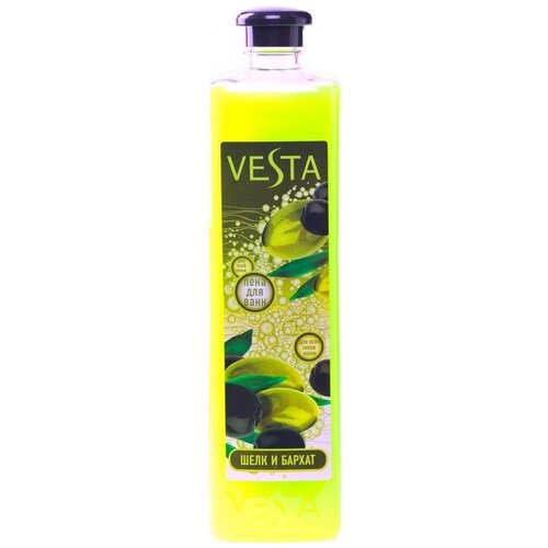 Vesta Пена для ванн Шелк и бархат, 999 г, 1 л