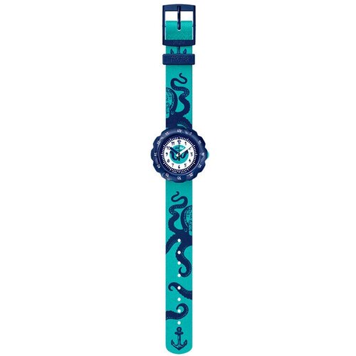 Наручные часы Flik Flak, кварцевые, корпус пластик, ремешок текстиль, голубой, синий