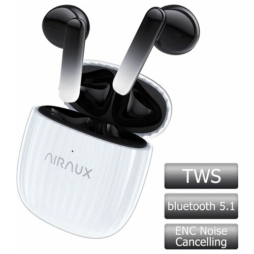 Наушники беспроводные TWS AirAux AA-UM13 Bluetooth V51 с шумоподавлением ENC IPX4 - Черные 431300₽