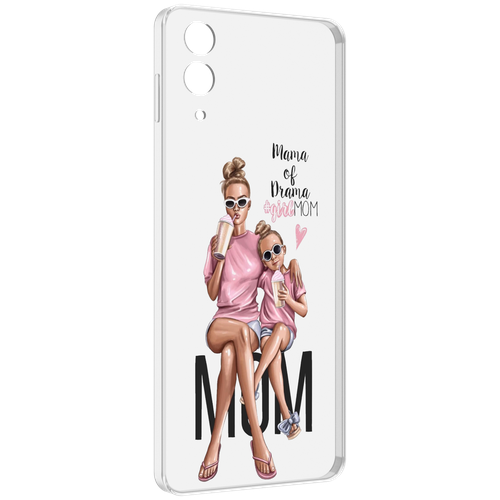 Чехол MyPads Мама-мечты женский для Samsung Galaxy Z Flip 4 (SM-F721) задняя-панель-накладка-бампер