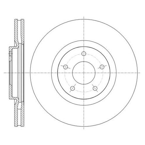 фото Тормозной диск roadhouse 61349.10 для nissan juke, qashqai i, x-trail; renault koleos i road house