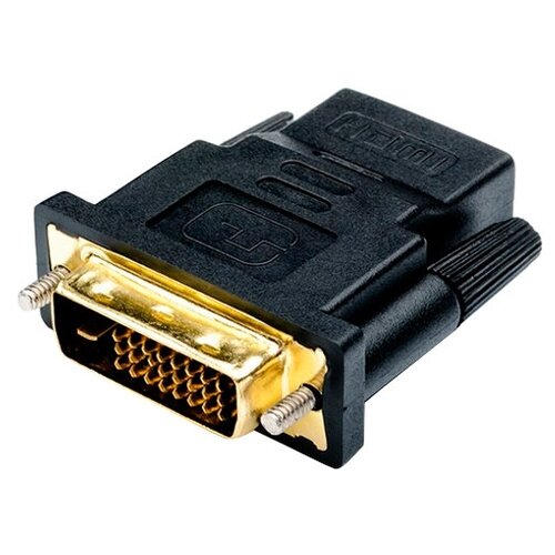 Переходник/адаптер Atcom DVI-D - HDMI (АТ1208), 1 шт., черный переходник адаптер atcom dvi d vga at9214 0 1 м 1 шт черный