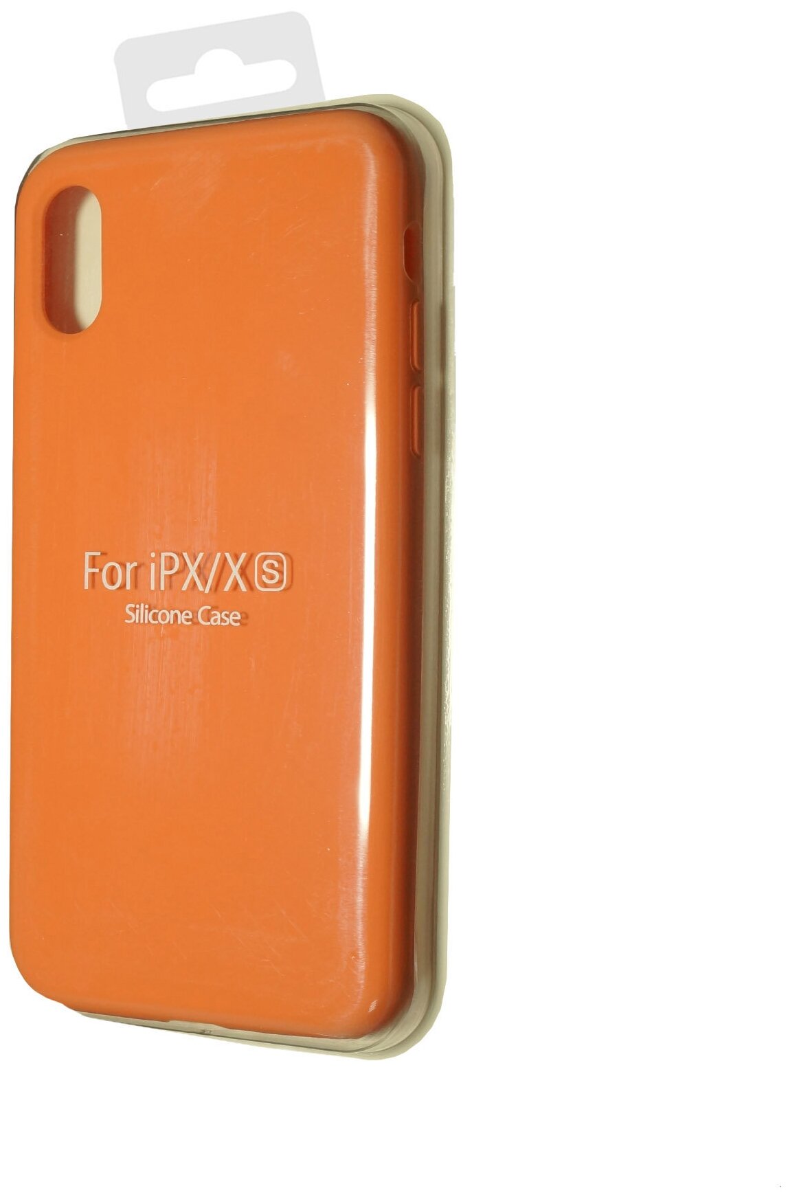 Чехол-накладка для iPhone X/XS SILICONE CASE NL закрытый персиковый (2)