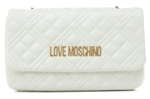 Сумка клатч LOVE MOSCHINO, молочно-белый