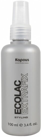 Жидкий лак для волос Kapous Professional Ecolac Extrafix, сверхсильной фиксации, 100 мл