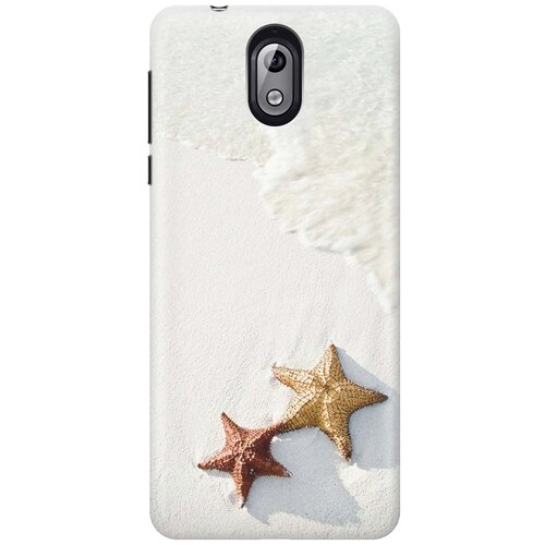 фото Cиликоновый чехол на nokia 3.1 / нокиа 3.1 с принтом "две морские звезды" gosso