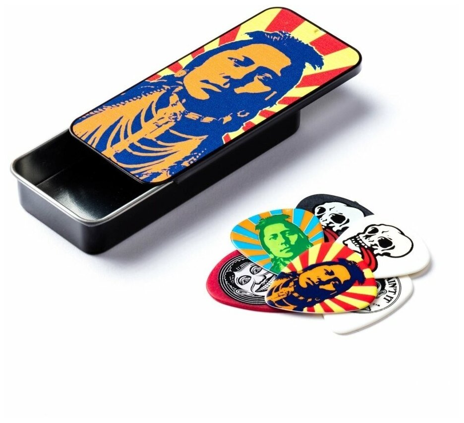 Медиаторы Dunlop John Van Hamersveld Indian 6шт, толстые, в коробочке (JVHPT02H)