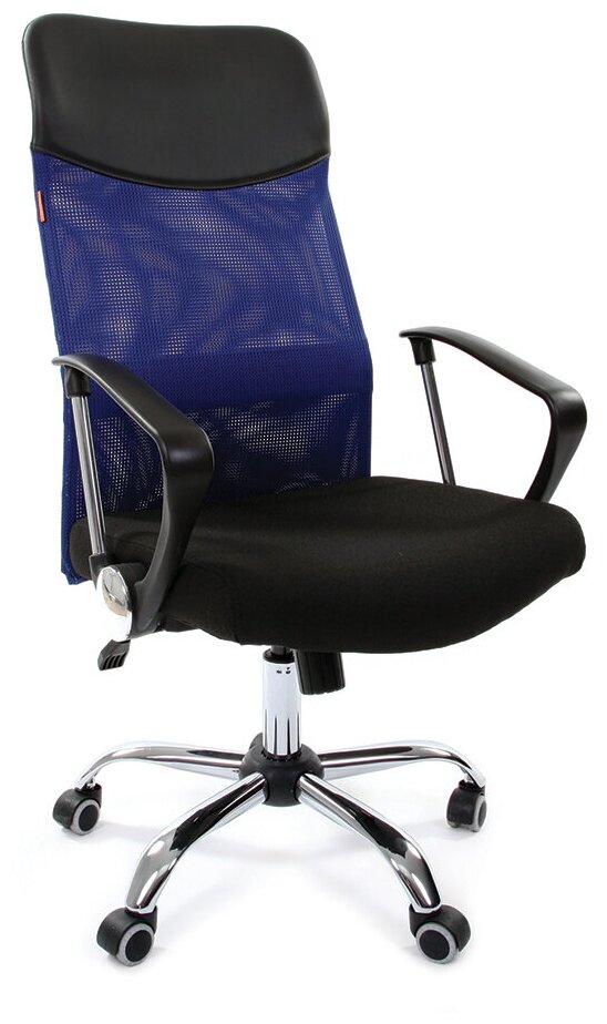 Офисное кресло Chairman 610 Россия 15-21 черный + TW синий
