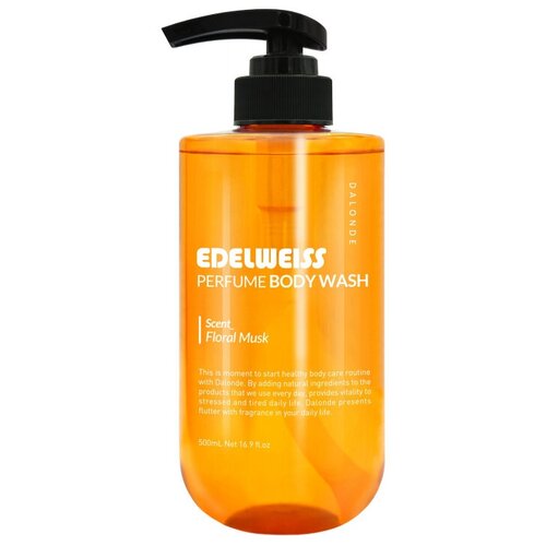 Парфюмированный гель для душа EDELWEISS DALONDE Floral Musk, с экстрактом эдельвейса, 500 мл