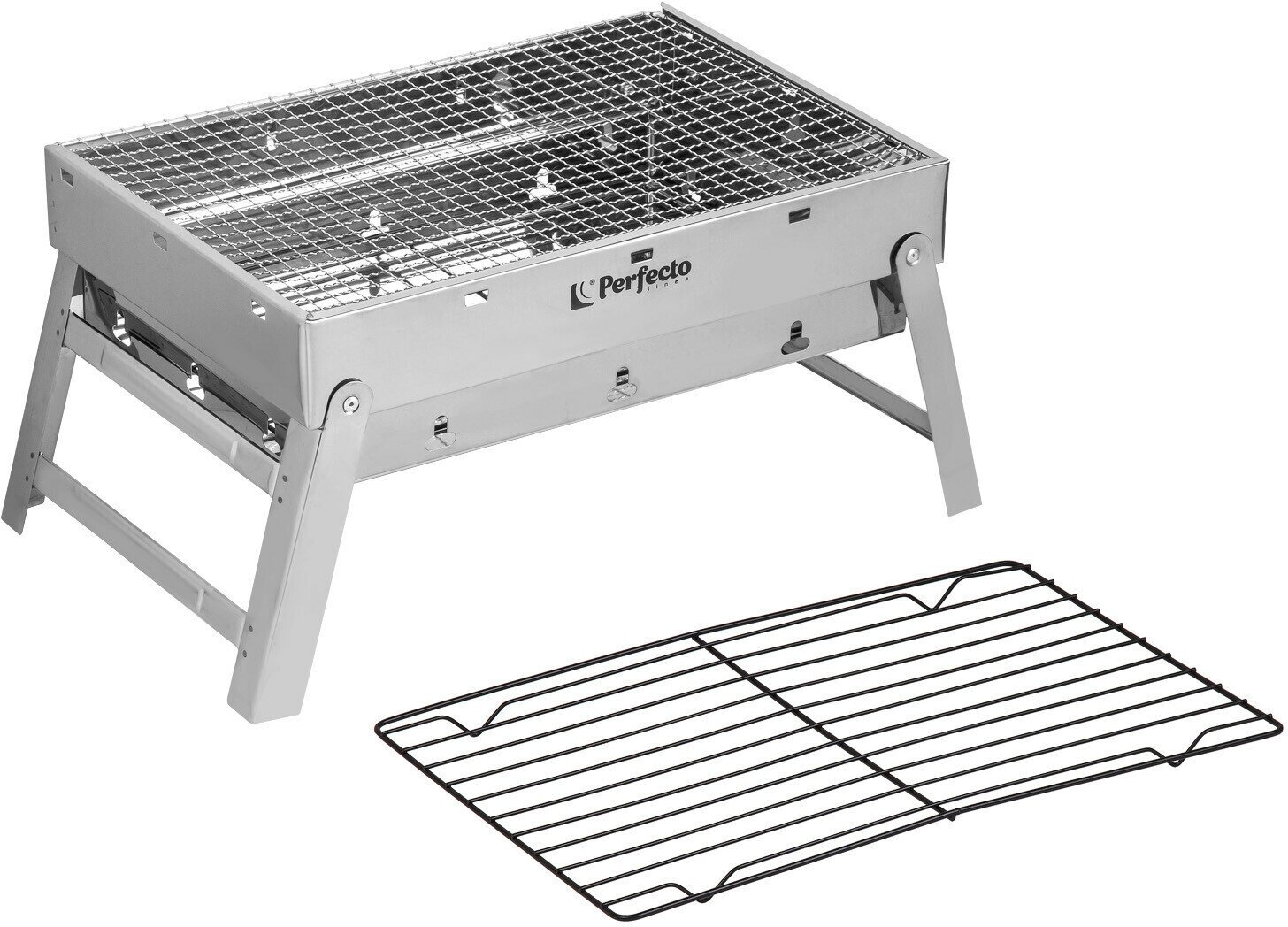 Мангал-барбекю PERFECTO LINEA 43х29х23 см (47-243292) - фотография № 1