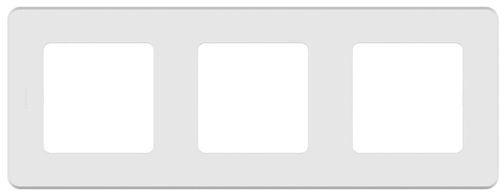 фото Рамка Legrand Inspiria 673950 трехместная универсальная скрытая установка белая