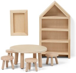 Lundby Набор мебели для кукольного домика Сделай сам Столовая (LB_60906300) натуральный