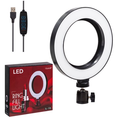 Селфи кольцо для макияжа 15 см 6 SL-156 кольцевая светодиодная лампа без штатива 59000₽
