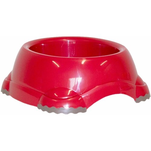 Миска нескользящая Moderna Smarty Bowl пластиковая бордовая 1,25 л (1 шт) moderna smary non slip bowl pink xs