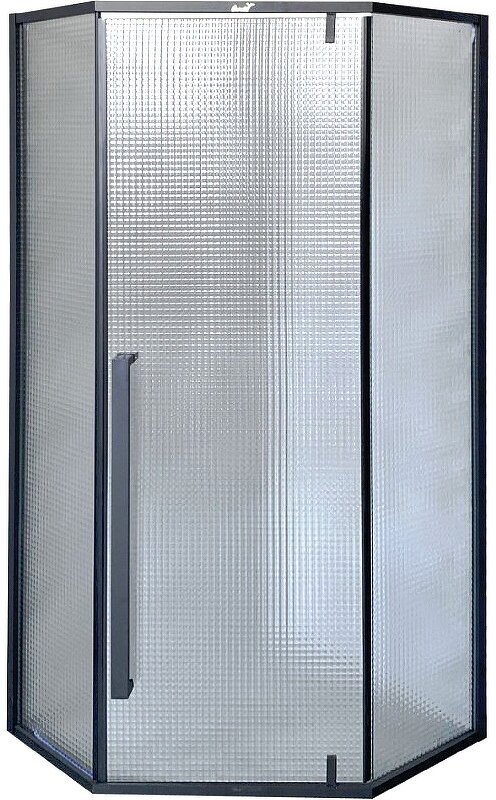 Душевой уголок Cerutti SPA 90x90 C3ABD профиль Черный стекло рифленое