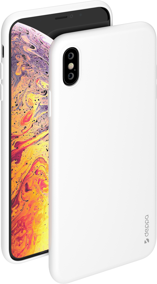 Чехол Gel Color Case для Apple iPhone XS Max, белый, Deppa, Deppa 85356