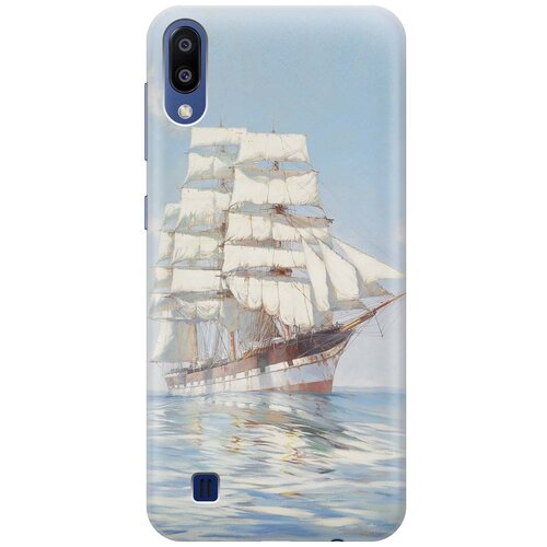 фото Re:paчехол - накладка artcolor для samsung galaxy m10 с принтом "идеальный парус"