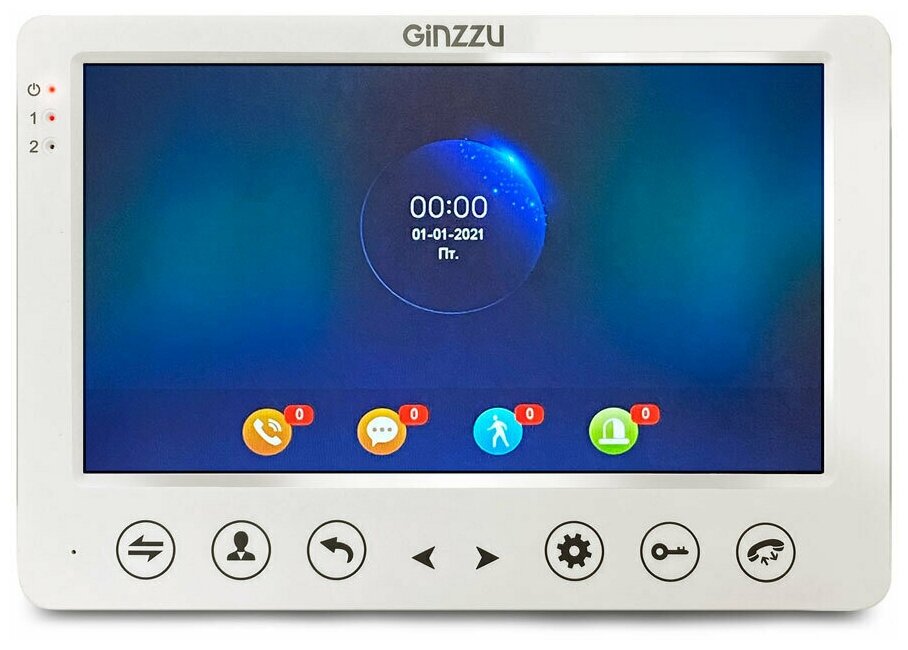 Комплект AHD Видеодомофона Ginzzu DP-0704, монитор 7", microSD, вызывная панель 2.0Mp, IP65 - фотография № 3