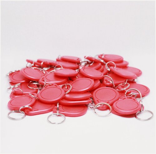 Изображение товара Ключ для домофона Mifare Zero 100шт перезаписываемый . Частота 13,56 МГц Цвет красный