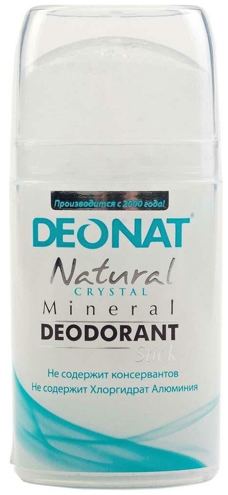 DEONAT Дезодорант Natural Crystal (push-up), кристалл (минерал), 100 мл