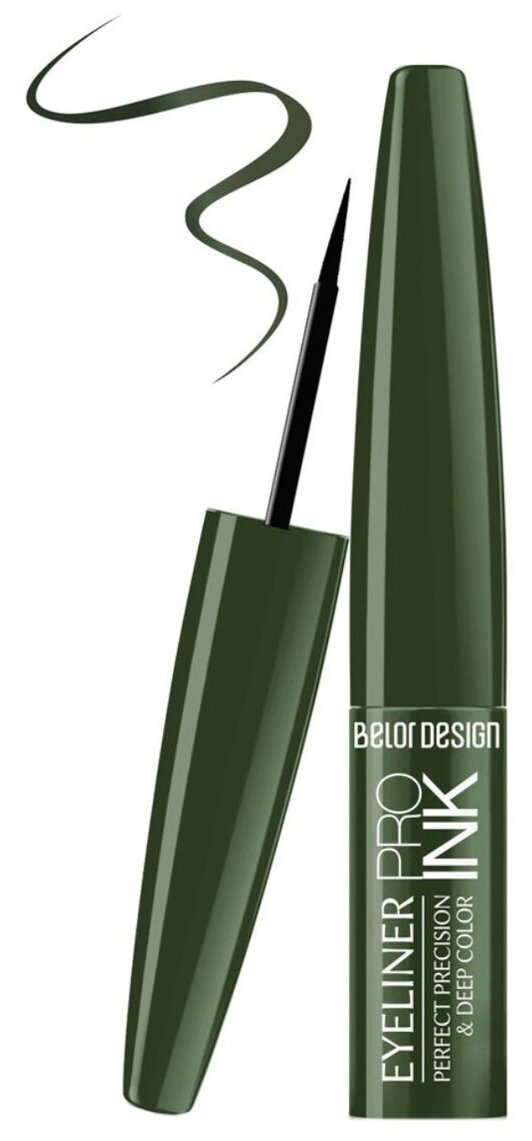 BelorDesign Подводка для глаз Pro Ink, оттенок 6 оливковый