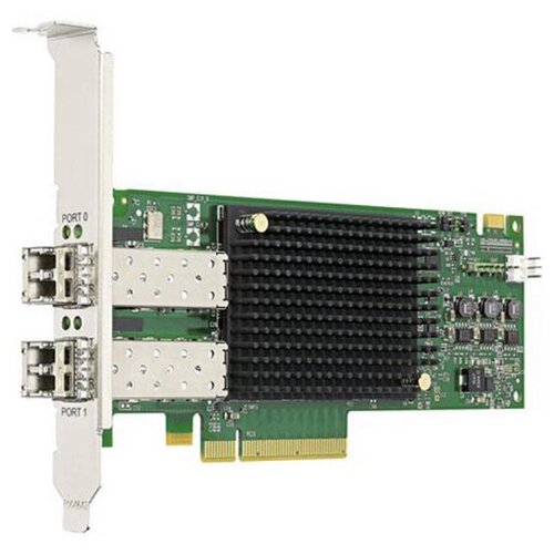 Emulex LPe31002-AP (LPe31002-M6) Gen 6 (16GFC), 2-port, 16Gb/s, PCIe Gen3 x8, LC MMF 100m, трансиверы установлены {5} LPE31002-AP