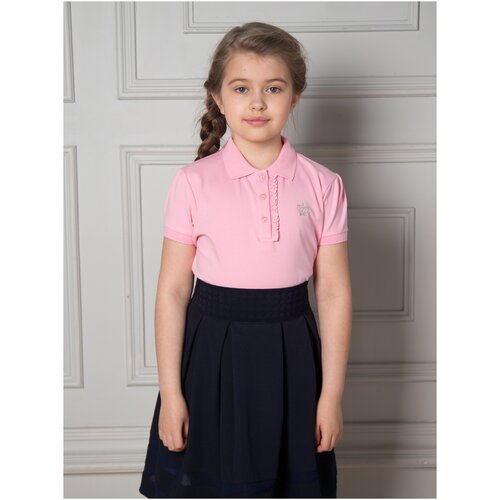 фото Футболка белый слон, размер 158, розовый